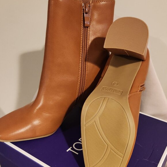 Top moda women's tan boots NWB SIZE 6 - Picture 3 of 7